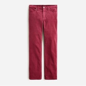 J. Crew Red Corduroy High-Rise Demi-Boot pant size 35